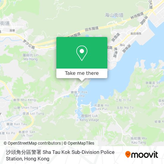 沙頭角分區警署 Sha Tau Kok Sub-Division Police Station地圖