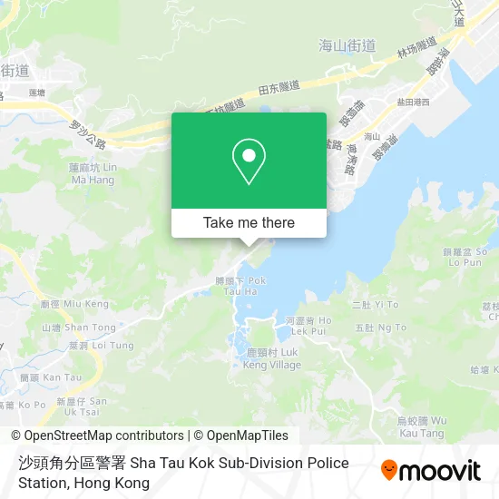 沙頭角分區警署 Sha Tau Kok Sub-Division Police Station地圖
