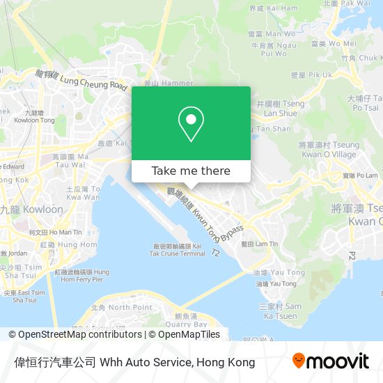 偉恒行汽車公司 Whh Auto Service地圖