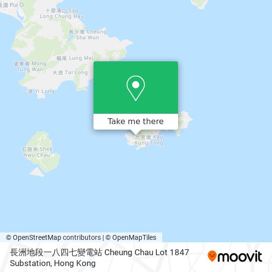長洲地段一八四七變電站 Cheung Chau Lot 1847 Substation map