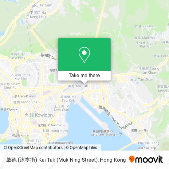 啟德 (沐寧街) Kai Tak (Muk Ning Street)地圖