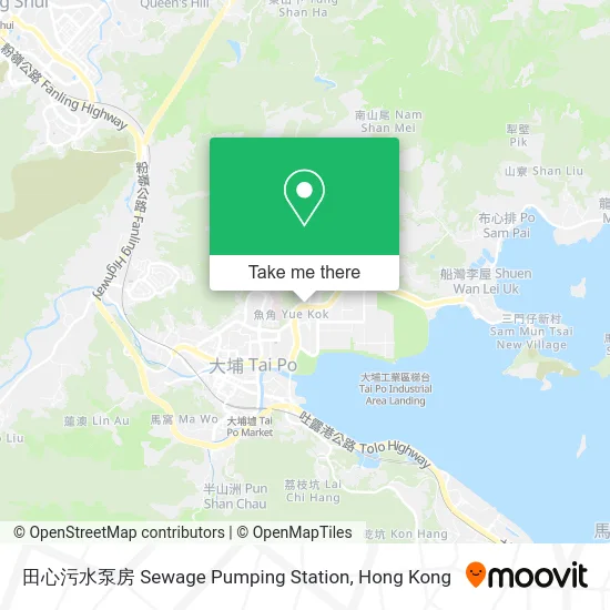 田心污水泵房 Sewage Pumping Station map