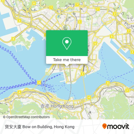 寶安大廈 Bow on Building map