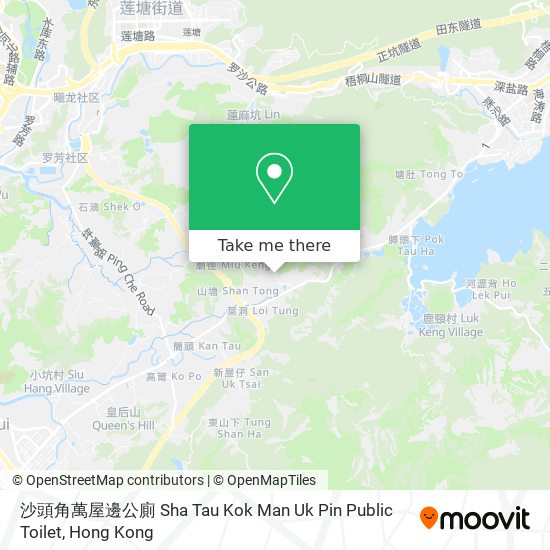 沙頭角萬屋邊公廁 Sha Tau Kok Man Uk Pin Public Toilet地圖