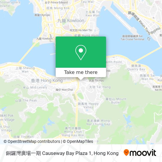 銅鑼灣廣場一期 Causeway Bay Plaza 1地圖