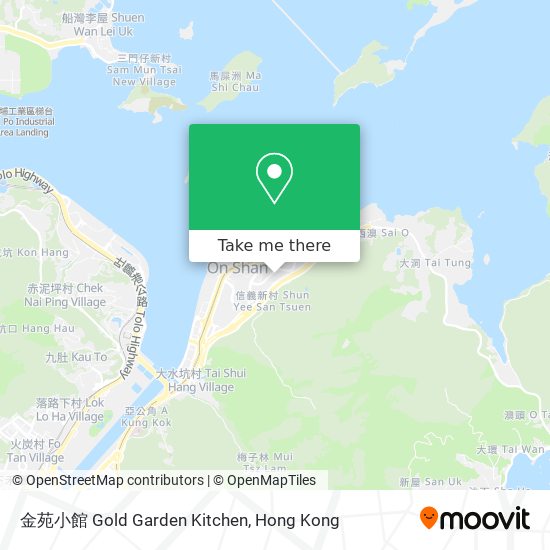 金苑小館 Gold Garden Kitchen map