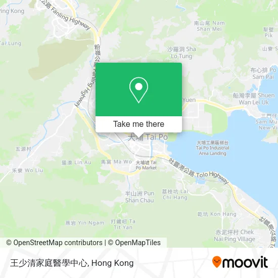 王少清家庭醫學中心地圖