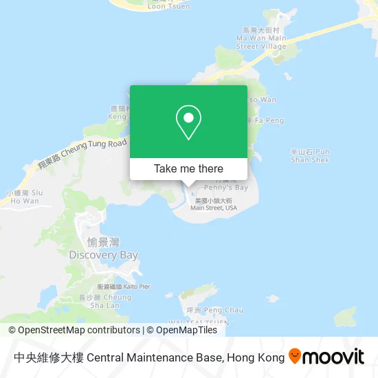 中央維修大樓 Central Maintenance Base地圖