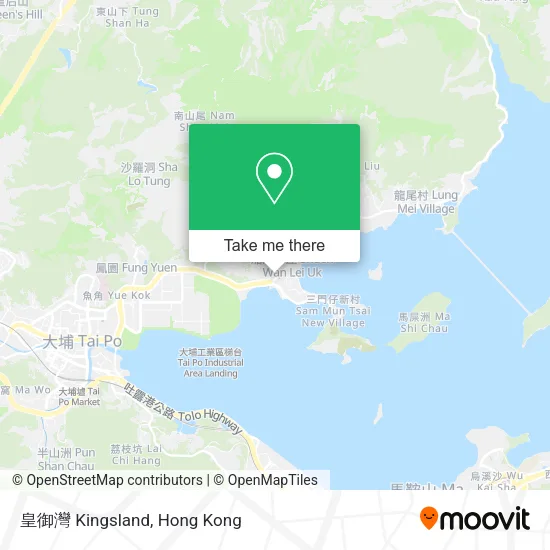 皇御灣 Kingsland map