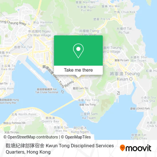 觀塘紀律部隊宿舍 Kwun Tong Disciplined Services Quarters map