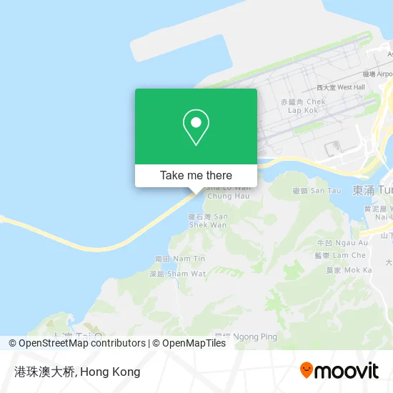港珠澳大桥 map