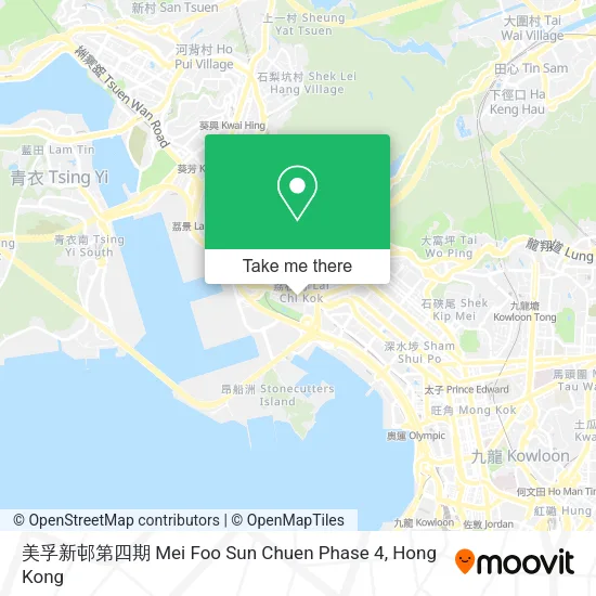 美孚新邨第四期 Mei Foo Sun Chuen Phase 4地圖