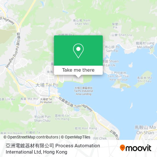 亞洲電鍍器材有限公司 Process Automation International Ltd地圖