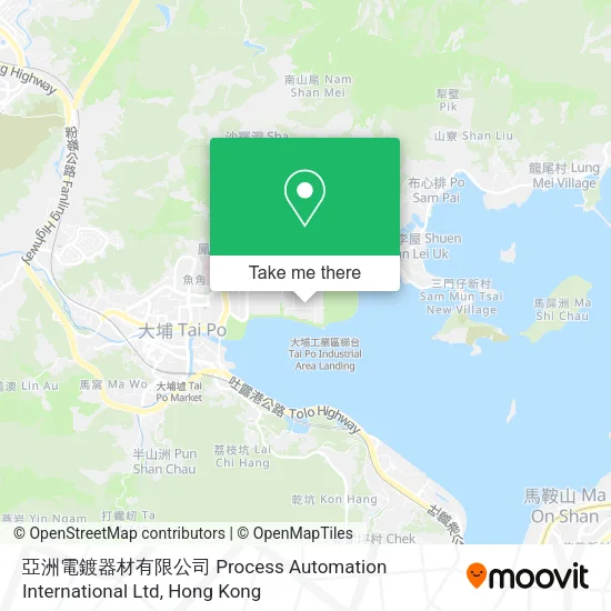 亞洲電鍍器材有限公司 Process Automation International Ltd地圖