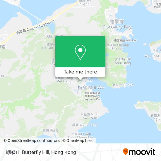 蝴蝶山 Butterfly Hill map