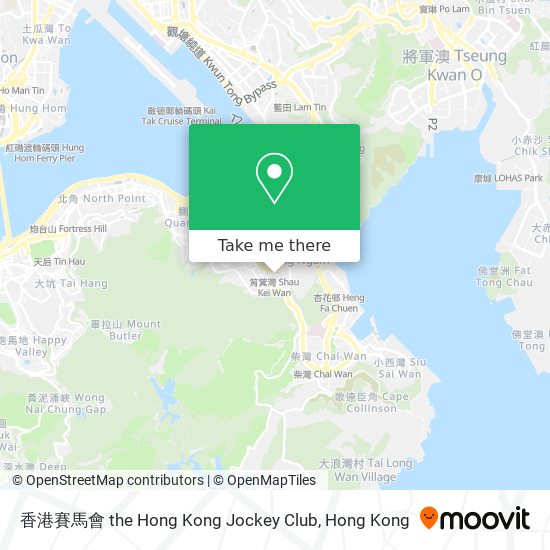 香港賽馬會 the Hong Kong Jockey Club map