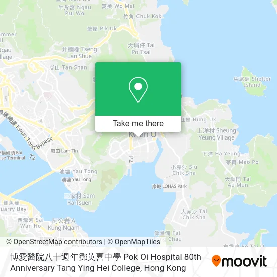 博愛醫院八十週年鄧英喜中學 Pok Oi Hospital 80th Anniversary Tang Ying Hei College map