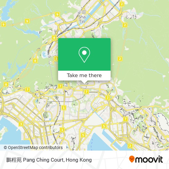鵬程苑 Pang Ching Court map