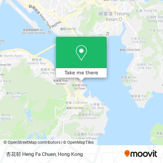 杏花邨 Heng Fa Chuen map