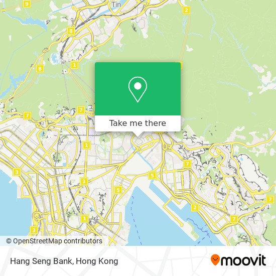 Hang Seng Bank map