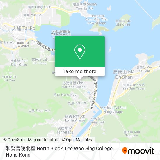 和聲書院北座 North Block, Lee Woo Sing College map