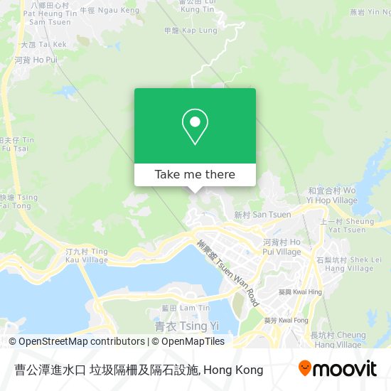 曹公潭進水口 垃圾隔柵及隔石設施 map