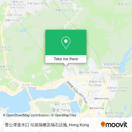 曹公潭進水口 垃圾隔柵及隔石設施 map