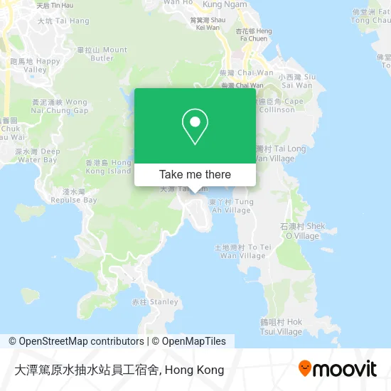 大潭篤原水抽水站員工宿舍地圖