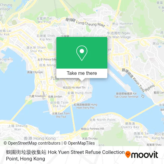 鶴園街垃圾收集站 Hok Yuen Street Refuse Collection Point map