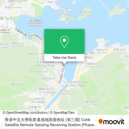 香港中文大學衛星遙感地面接收站 (第三期) Cuhk Satellite Remote Sensing Receiving Station (Phase 3)地圖