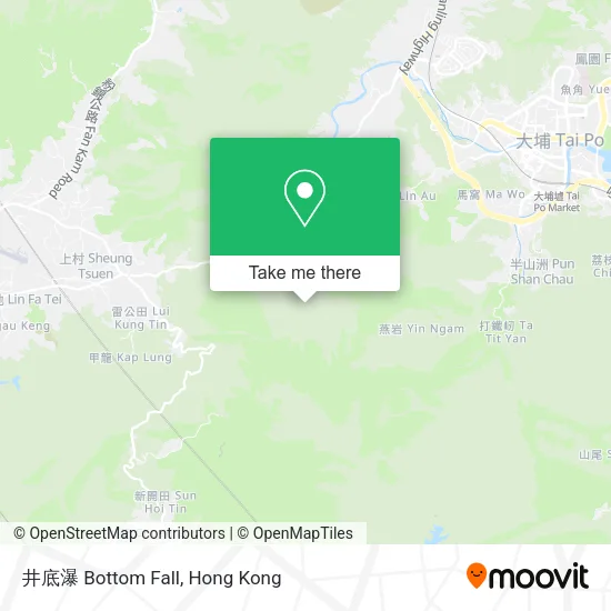 井底瀑 Bottom Fall map