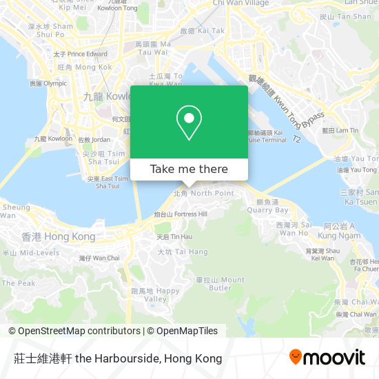 莊士維港軒 the Harbourside map