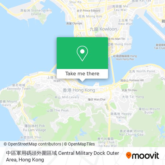 中區軍用碼頭外圍區域 Central Military Dock Outer Area map