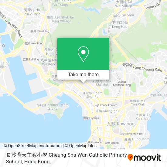 長沙灣天主教小學 Cheung Sha Wan Catholic Primary School地圖
