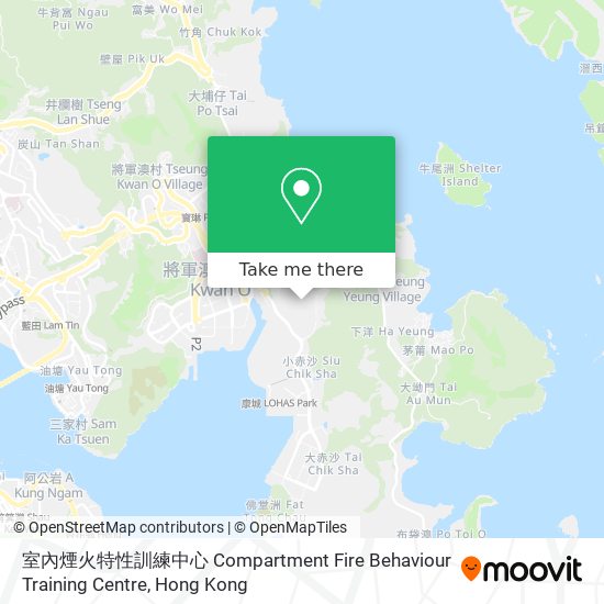 室內煙火特性訓練中心 Compartment Fire Behaviour Training Centre map