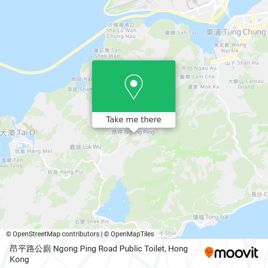 昂平路公廁 Ngong Ping Road Public Toilet map