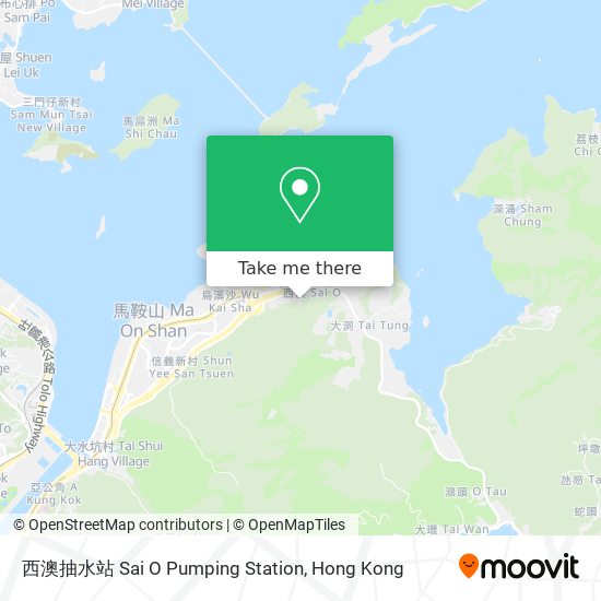 西澳抽水站 Sai O Pumping Station map