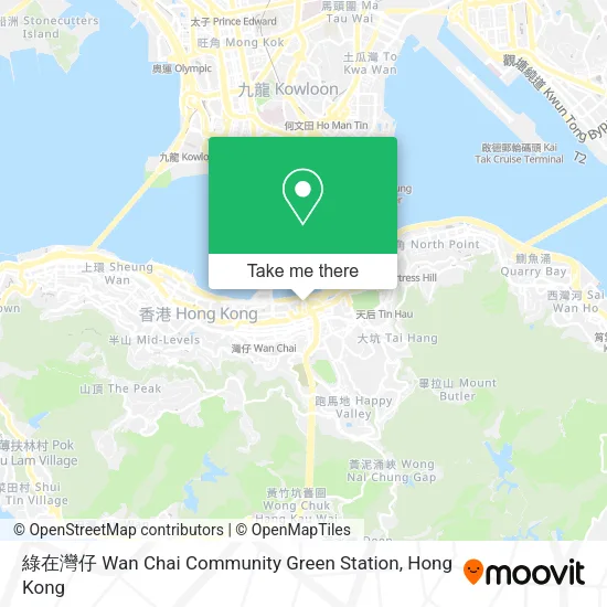綠在灣仔 Wan Chai Community Green Station地圖
