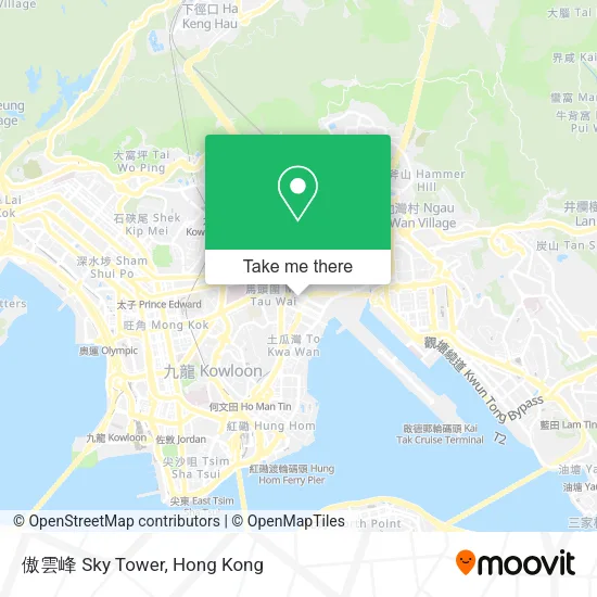 傲雲峰 Sky Tower map