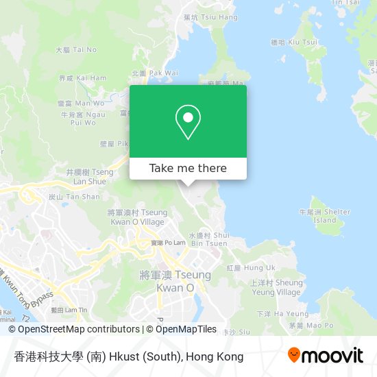 香港科技大學 (南) Hkust (South) map