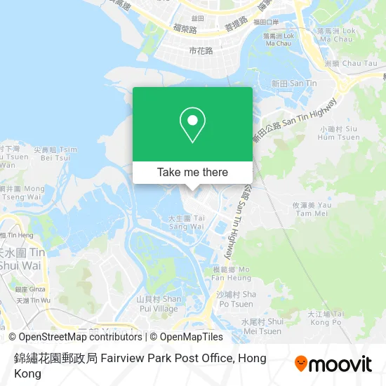 錦繡花園郵政局 Fairview Park Post Office地圖