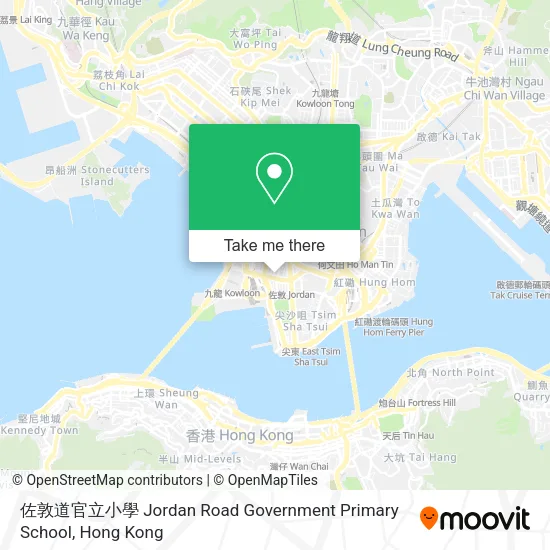 佐敦道官立小學 Jordan Road Government Primary School map