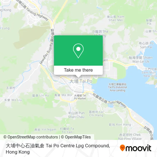 大埔中心石油氣倉 Tai Po Centre Lpg Compound地圖