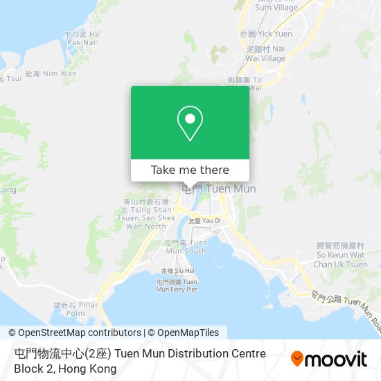 屯門物流中心(2座) Tuen Mun Distribution Centre Block 2 map