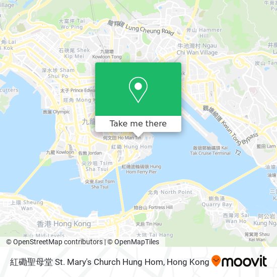 紅磡聖母堂 St. Mary's Church Hung Hom map