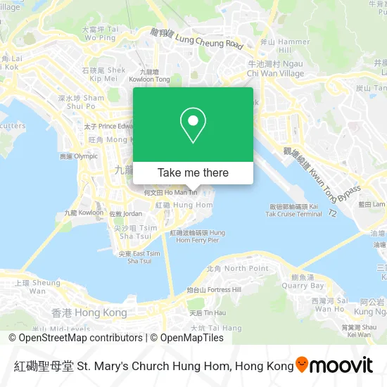 紅磡聖母堂 St. Mary's Church Hung Hom map