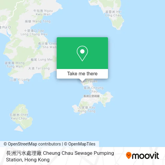 長洲污水處理廠 Cheung Chau Sewage Pumping Station地圖