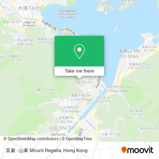 富豪‧山峯 Mount Regalia地圖