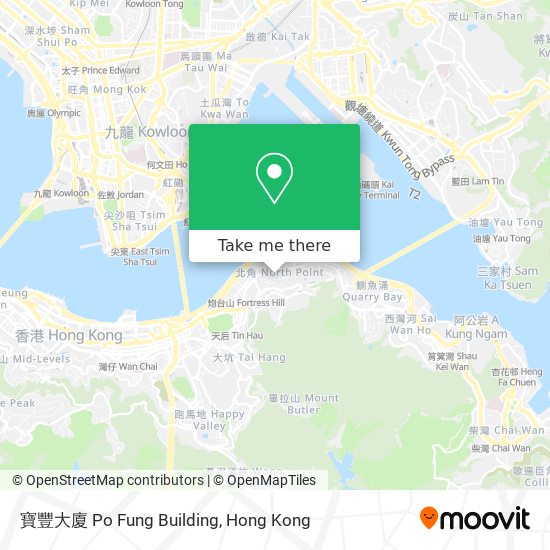 寶豐大廈 Po Fung Building map