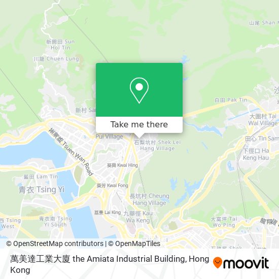 萬美達工業大廈 the Amiata Industrial Building map